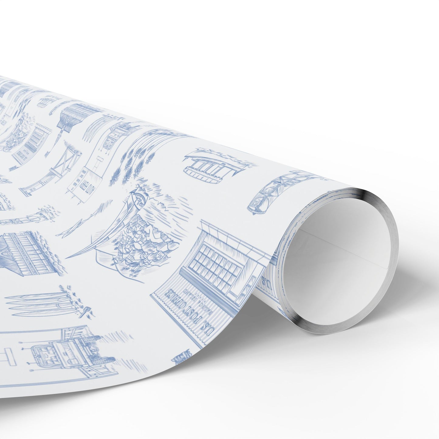Newporter Wrapping Paper in Marine
