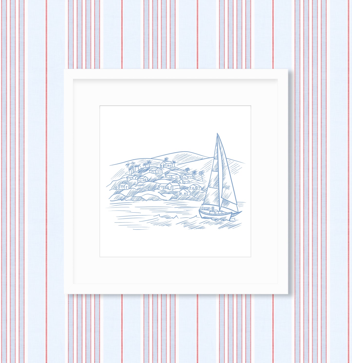 Sailboat Framed Art Print