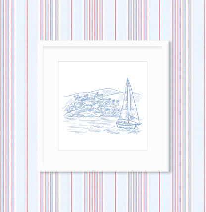 Sailboat Framed Art Print