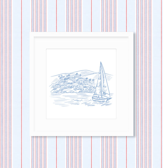 Sailboat Framed Art Print