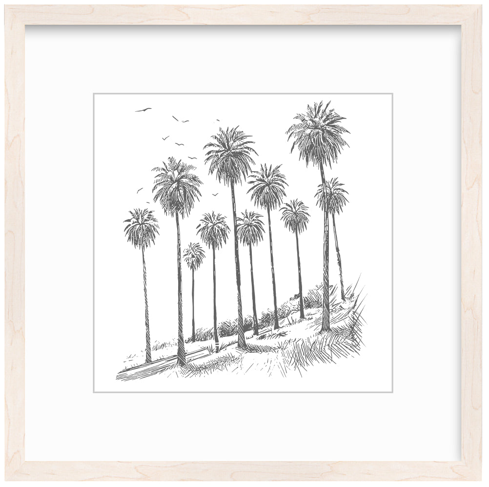 Palms Framed Art Print