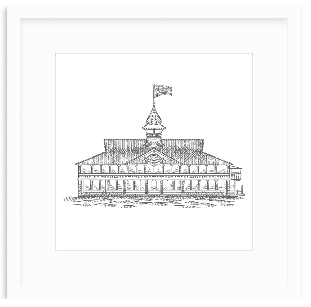 Balboa Pavilion Framed Art Print