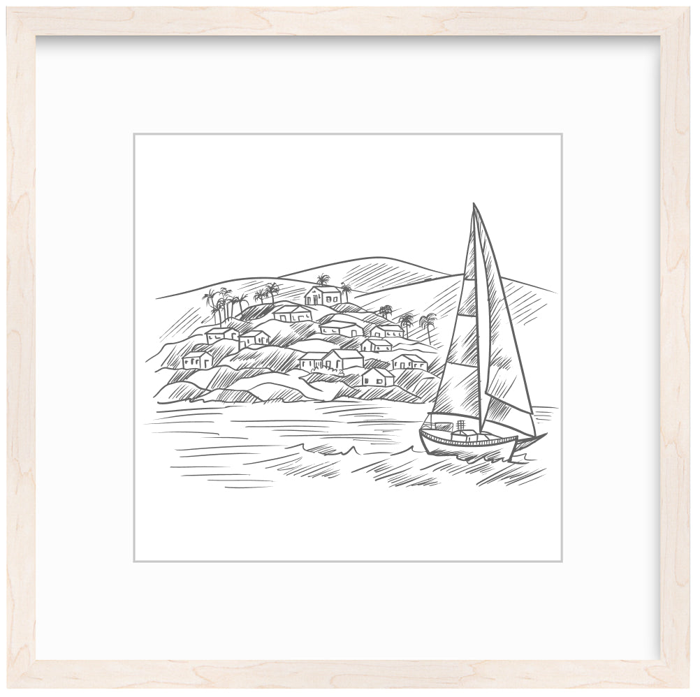 Sailboat Framed Art Print