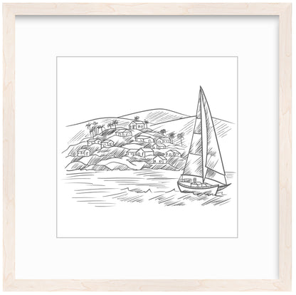 Sailboat Framed Art Print