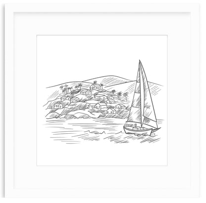 Sailboat Framed Art Print