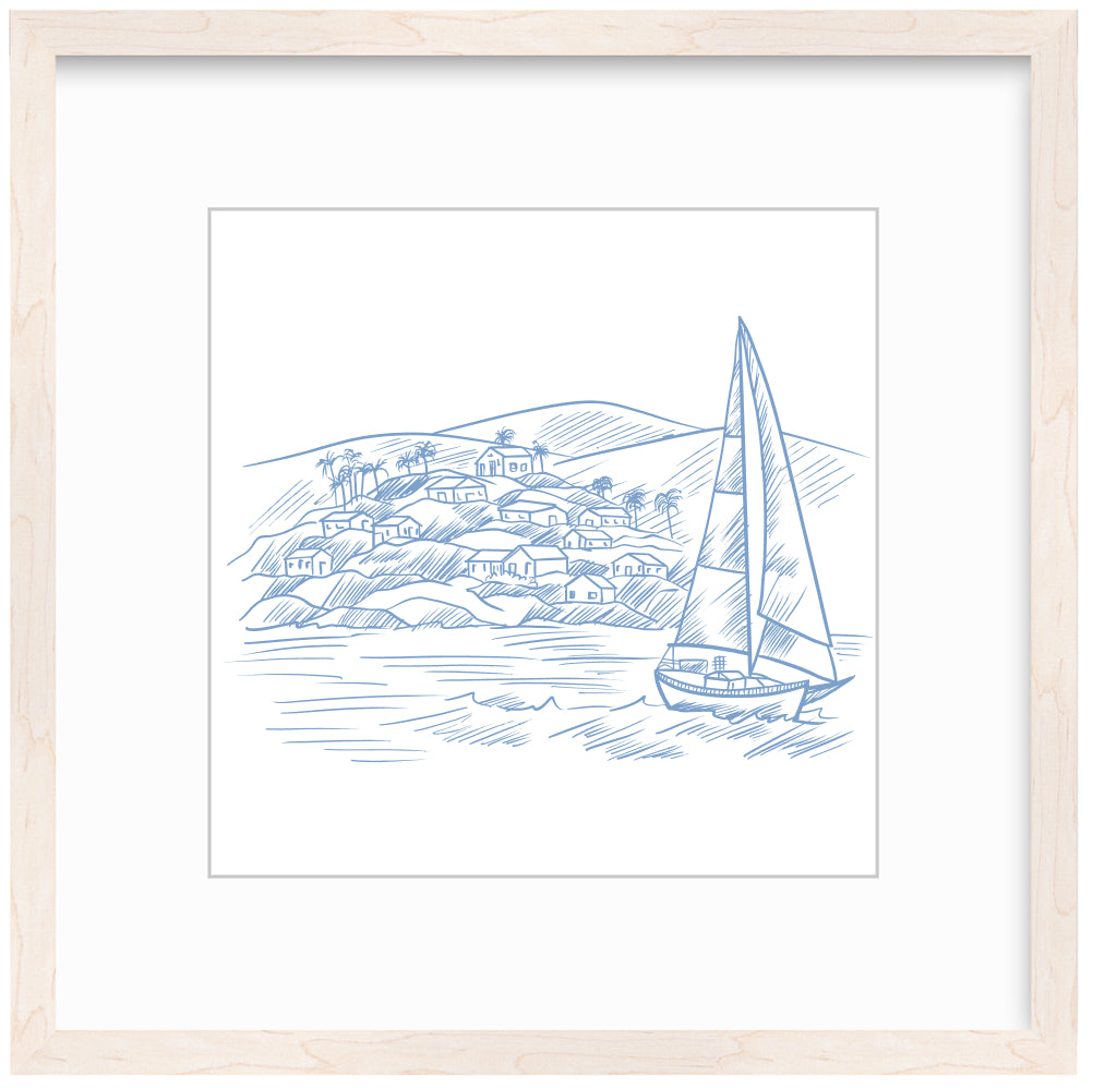 Sailboat Framed Art Print