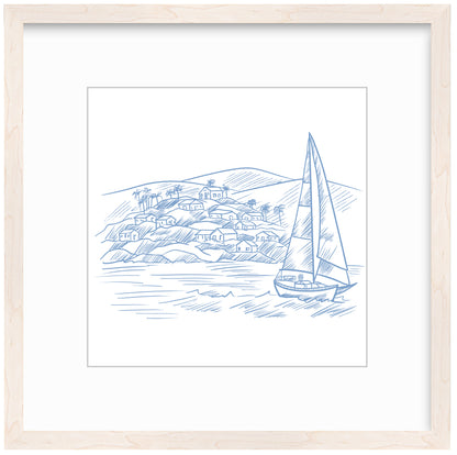 Sailboat Framed Art Print