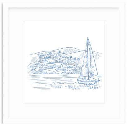 Sailboat Framed Art Print