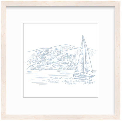 Sailboat Framed Art Print