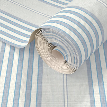 Vintage Ticking Stripes Grasscloth