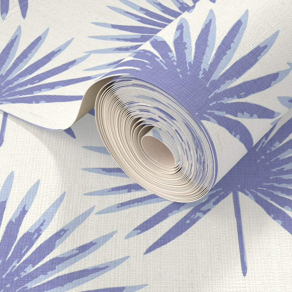 Linen Palm Leaves Grasscloth