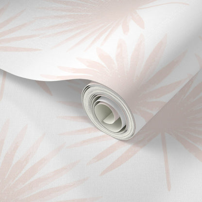 Linen Palm Leaves Peel & Stick